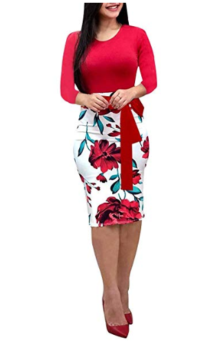 Floral Pencil Dress